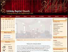 Tablet Screenshot of littlebybaptist.org